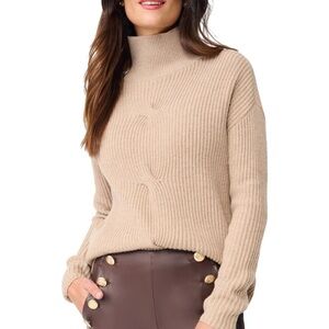J. McLaughlin Beige Turtleneck Sweater
